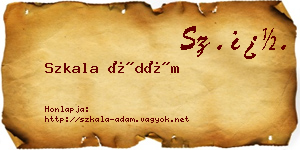 Szkala Ádám névjegykártya